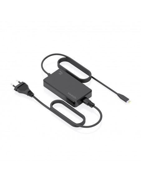 CARGADOR DE SOBREMESA GAN 45W PD3.0 1XUSB-C 1.8M NEGRO AISENS ASCH-1PD45D067-BK