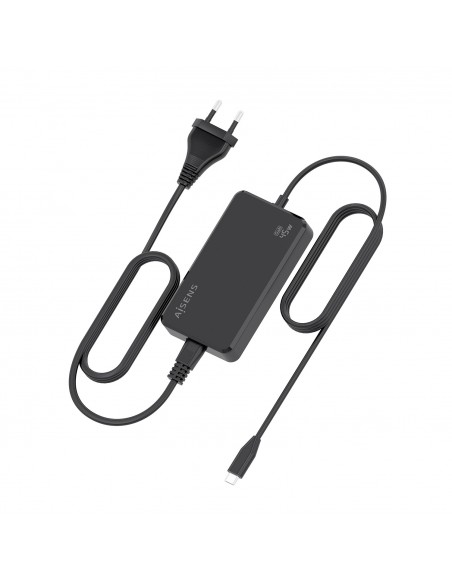 CARGADOR DE SOBREMESA GAN 45W PD3.0 1XUSB-C 1.8M NEGRO AISENS ASCH-1PD45D067-BK