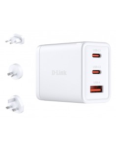 CARGADOR USB D-LINK PARED DCP-651 2USB-C 1USB 65W GAN