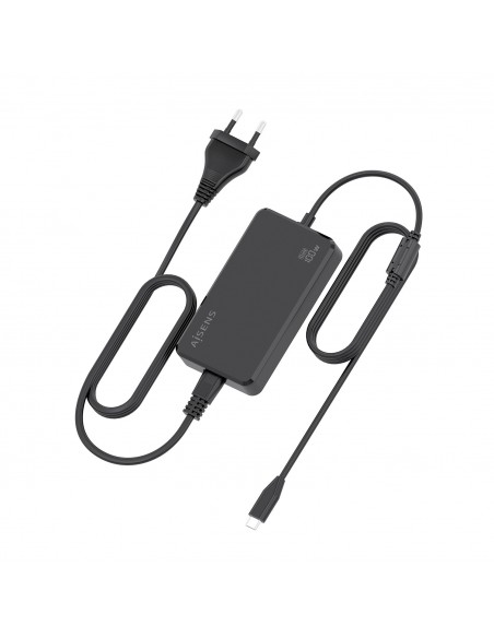 CARGADOR DE SOBREMESA GAN 100W PD3.0 USB-C 1.8M NEGRO AISENS ASCH-1PD100D070-BK