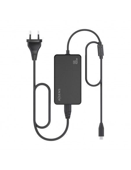 CARGADOR DE SOBREMESA GAN 100W PD3.0 USB-C 1.8M NEGRO AISENS ASCH-1PD100D070-BK