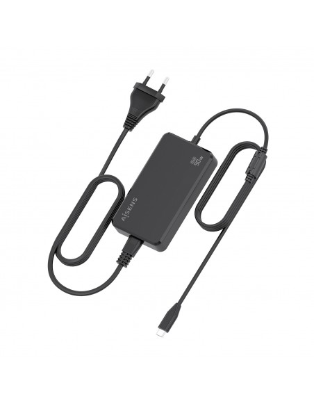 CARGADOR DE SOBREMESA GAN 90W PD3.0 1XUSB-C 1.8M NEGRO AISENS ASCH-1PD90D069-BK