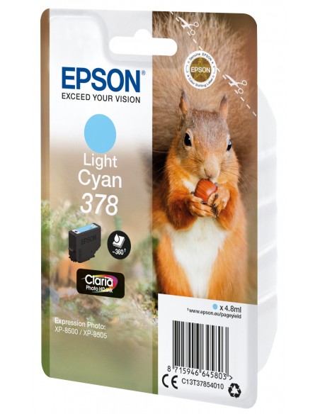TINTA EPSON 378 ORI CIAN CLARO C13T37854010