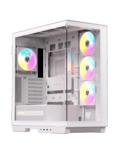 CAJA DE PC GAMING NFORTEC URSA TORRE E-ATX A-RGB C. TEMPLADO 4X120 INC. BLANCO