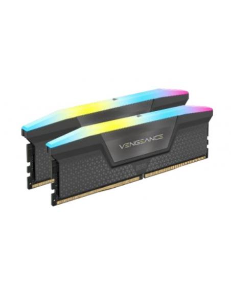 MEMORIA KIT DDR5 32GB(2X16GB) PC5-48000 6000MHZ CORSAIR VENGEANCE RGB CL36 GREY