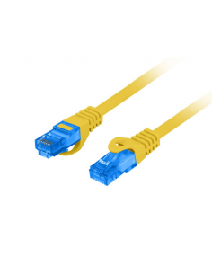 CABLE RED LANBERG CAT.6A S/FTP LSZH CCA 1M AMARILLO FLUKE PASSED