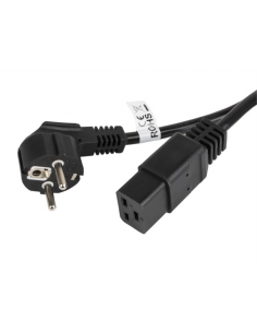 CABLE LANBERG ALIMENTACION CEE 7/7 A IEC 320 C19 1.8M 16A VDE NEGRO