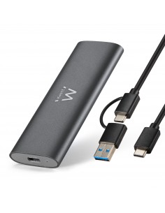 EWENT Carcasa USB 3.2 Gen 2 M.2 NVMe & SATA PCIe