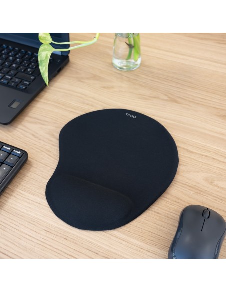 ALFOMBRILLA TOOQ REPOSA MUNECA GEL NEGRO TQMP1001-B