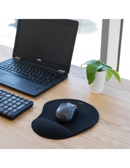 ALFOMBRILLA TOOQ REPOSA MUNECA GEL NEGRO TQMP1001-B