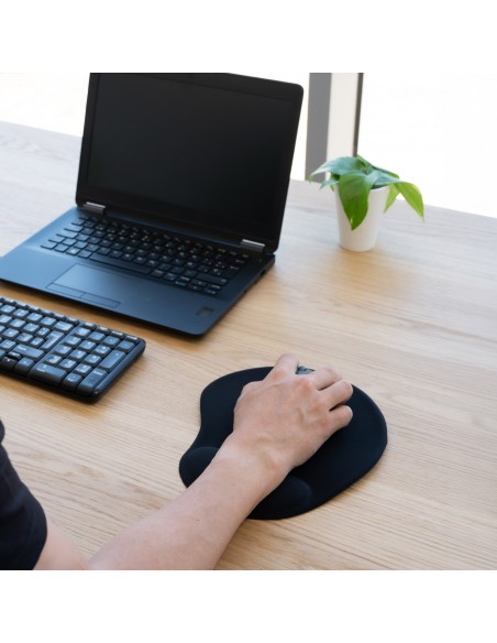ALFOMBRILLA TOOQ REPOSA MUNECA GEL NEGRO TQMP1001-B