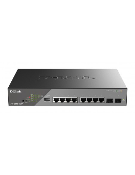 D-Link DSS-200G-10MP Switch 8xGbE PoE 2xSFP LR