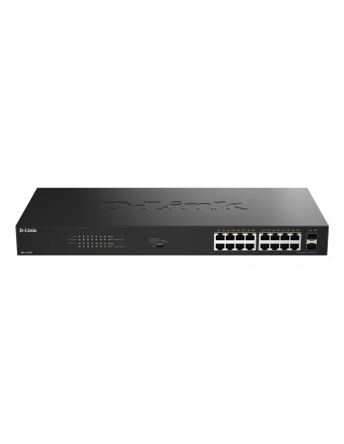 D-Link DGS-1018P E Switch 16xGbE PoE+ 2xSFP
