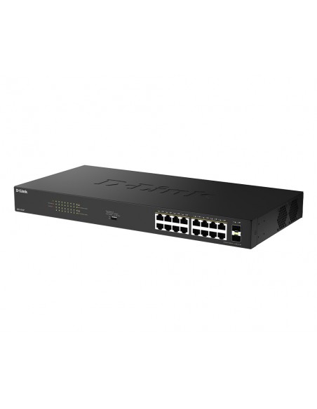 D-Link DGS-1018P E Switch 16xGbE PoE+ 2xSFP