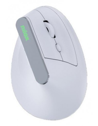 Nilox Ratón Wir Vertical Rec. Silen 1600DPI Blanco