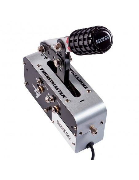 Thrustmaster TSS Handbrake Sparco Mod Negro, Acero inoxidable Freno de mano Analógico PC, PlayStation 4, Xbox One