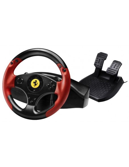 Thrustmaster Ferrari Racing Wheel Red Legend PS3&PC Volante + Pedales PC,Playstation 3 Negro, Rojo