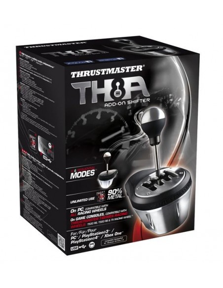 Thrustmaster TH8A Negro, Metálico USB 2.0 Especial Analógico PC, Playstation 3, PlayStation 4, Xbox One