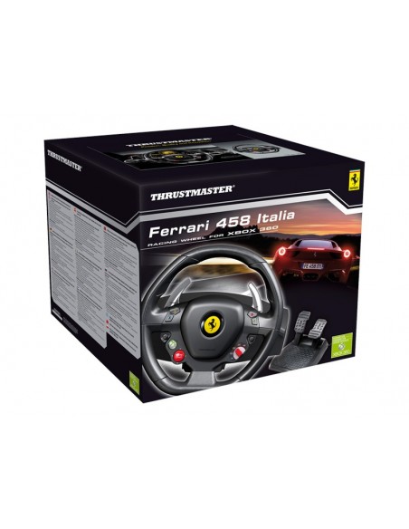Thrustmaster Ferrari 458 Volante + Pedales Xbox Negro