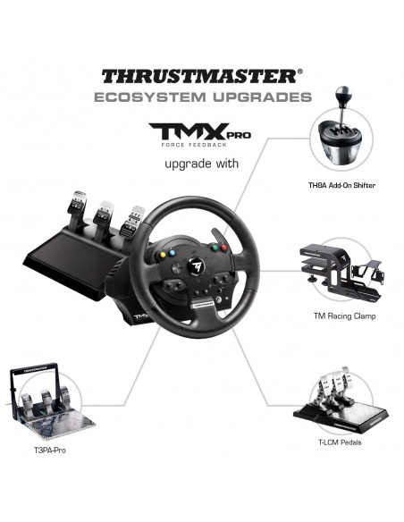 Thrustmaster TMX PRO Negro Volante + Pedales Analógico Digital PC, Xbox One