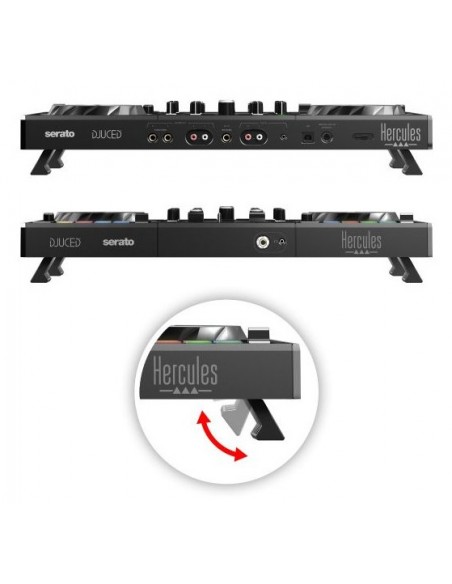 Hercules Inpulse 500 DVS (Sistema de vinilo digital) para scratch digital Negro