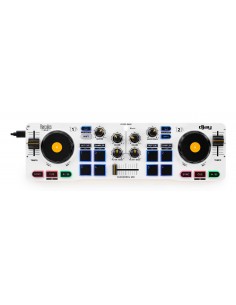 Hercules DJControl Control MIX Bluetooth Pour Smartphone et tablettes ( Andoid e 2 canales Negro, Blanco, Amarillo