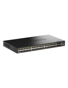 SWITCH D-LINK 48P DGS-1530-52PE GE POE30W 4 PORTS 10G SFP SMART MANAGED 370W