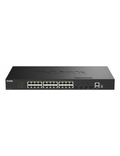 SWITCH D-LINK 24P DGS-1530-28PE GE POE30W 4 PORTS 10G SFP SMART MANAGED 370W
