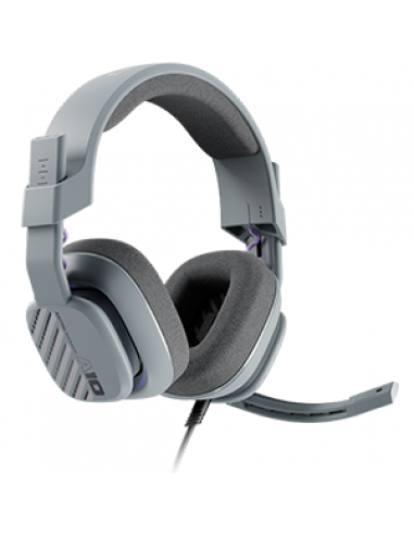 AURICULARES C/MICROFONO LOGITECH ASTRO A10 GAMING / GRIS / JACK 3.5mm / COMPATIBLE CON XBOX, PS5, NINTENDO SWITCH, PC / 939-0020