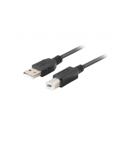 CABLE LANBERG IMPRESORA USB-A MACHO-USB-B MACHO 2.0 1M CON FERRITA CAJA RETAIL