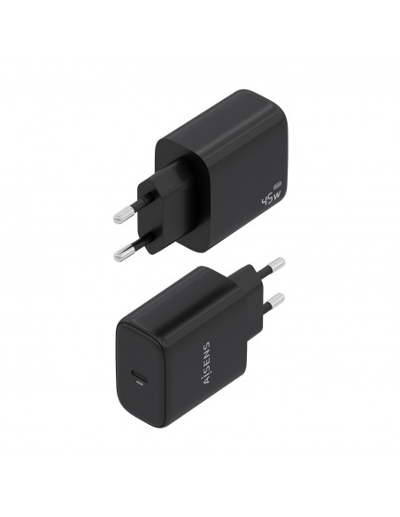 CARGADOR GAN 45W 1XUSB-C PD3.0 NEGRO AISENS A110-0970