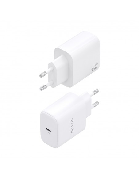 CARGADOR GAN 45W USB-C PD3.0 BLANCO AISENS A110-0969