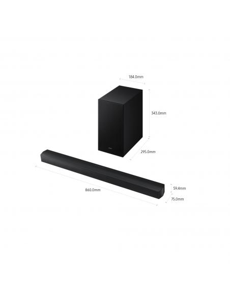 BARRA DE SONIDO SAMSUNG HW-B650F BLACK SERIE B 3.1 SUBWOOFER Y DOLBY 5.1 2025