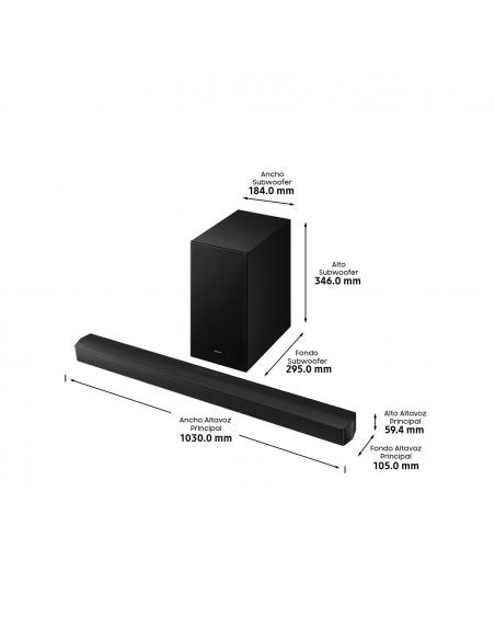 BARRA DE SONIDO SAMSUNG HW-B650F BLACK SERIE B 3.1 SUBWOOFER Y DOLBY 5.1 2025