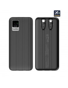CARGADOR POWERBANK COOLBOX DP10 10000MAH PLCD 22,5W CARGA RAPIDA CABLES INTEGRADO