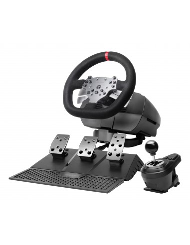 MARS GAMING VOLANTE CON PEDALES Y CAMBIO DE MARCHAS MANUAL MWH-RSX