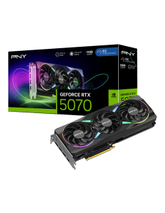 TARJETA GRAFICA PNY GEFORCE RTX 5070 OC TRIPLE FAN 12GB GDDR7 REFLEX 2 RTX AI DLSS4 / HDMI - 3XDP / VCG507012TFXPB1-O