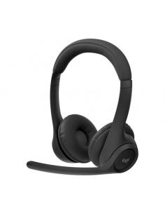 AURICULARES C/MICROFONO INALAMBRICOS LOGITECH UC ZONE 300 BIAURAL / BLUETOOTH 5.3 / CANCELACION DE RUIDO / 981-001407
