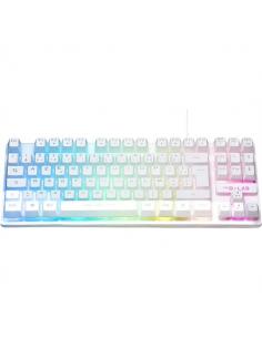 TECLADO GAMING THE G-LAB KEYZ CAESIUM TKL / BLANCO / RGB / USB / MEMBRANA / COMPACTO / PN: KEYZ-CAESIUMT-W/SP