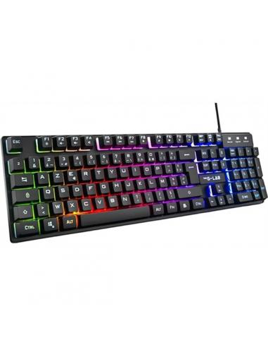 TECLADO GAMING THE G-LAB KEYZ CAESIUM TKL / NEGRO / RGB / USB / MEMBRANA / PN: KEYZ-CAESIUM/SP