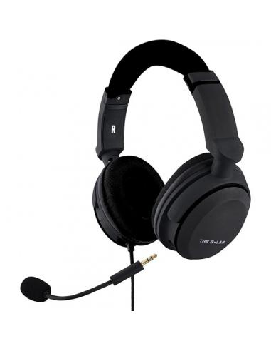 AURICULAR + MICROFONO G-LAB KORP CARBON / NEGRO / JACK 3.5 MM / MICROFONO EXTRAIBLE / PC-PS4-PS5-XBOX-SWITCH-MAC / KORP-CARBON