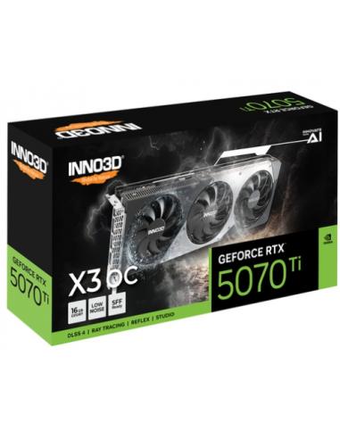 GRAFICA INNO3D GEFORCE RTX 5070 TI X3 OC 16GB GDDR7 / 3xDP-1xHDMI / N507T3-16D7X-176068N