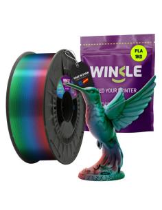 WINKLE FILAMENTO TRICOLOR AURORA BOREAL PLA SILK 1.75MM 1 KG