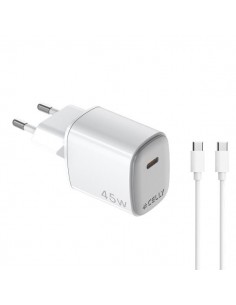 Celly Cargador 45W Usb-C + Cable Usb-C