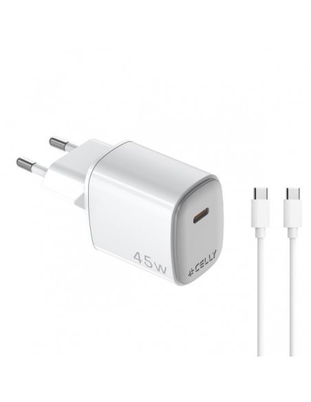 Celly Cargador 45W Usb-C + Cable Usb-C