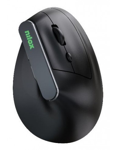 Nilox Ratón Wir Vertical Rec. Silen 1600 DPI Negro