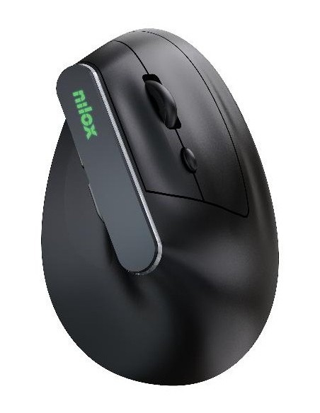 Nilox Ratón Wir Vertical Rec. Silen 1600 DPI Negro