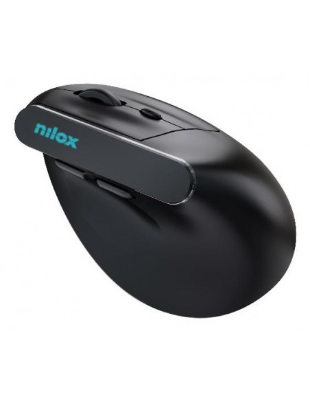 Nilox Ratón Wir Vertical Rec. Silen 1600 DPI Negro