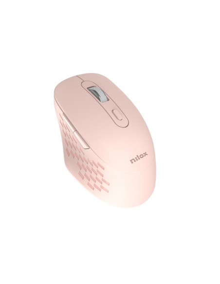 Nilox Ratón Dual Wireless 1600dpi silen. Rosa