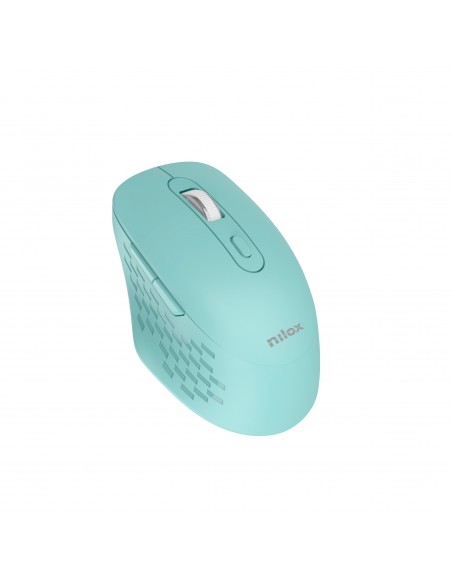 Nilox Ratón Dual Wireless 1600dpi silen. Cyan